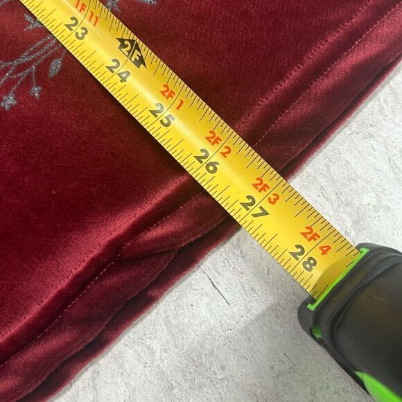 Destination LA Vintage Red Velvet Whimsigoth Floral 3/4 Sleeve Top Size L - Picture 12 of 13